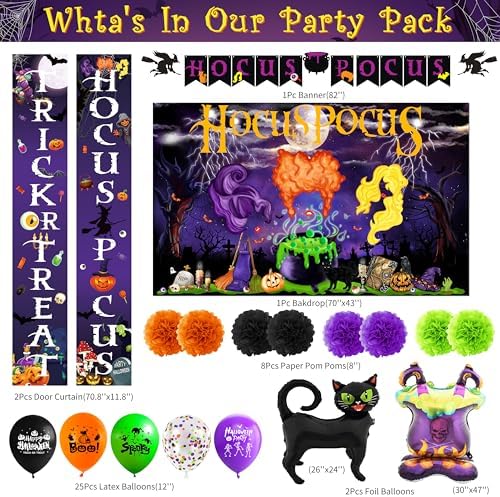 Halloween Party Decorations Set with Witch Themes