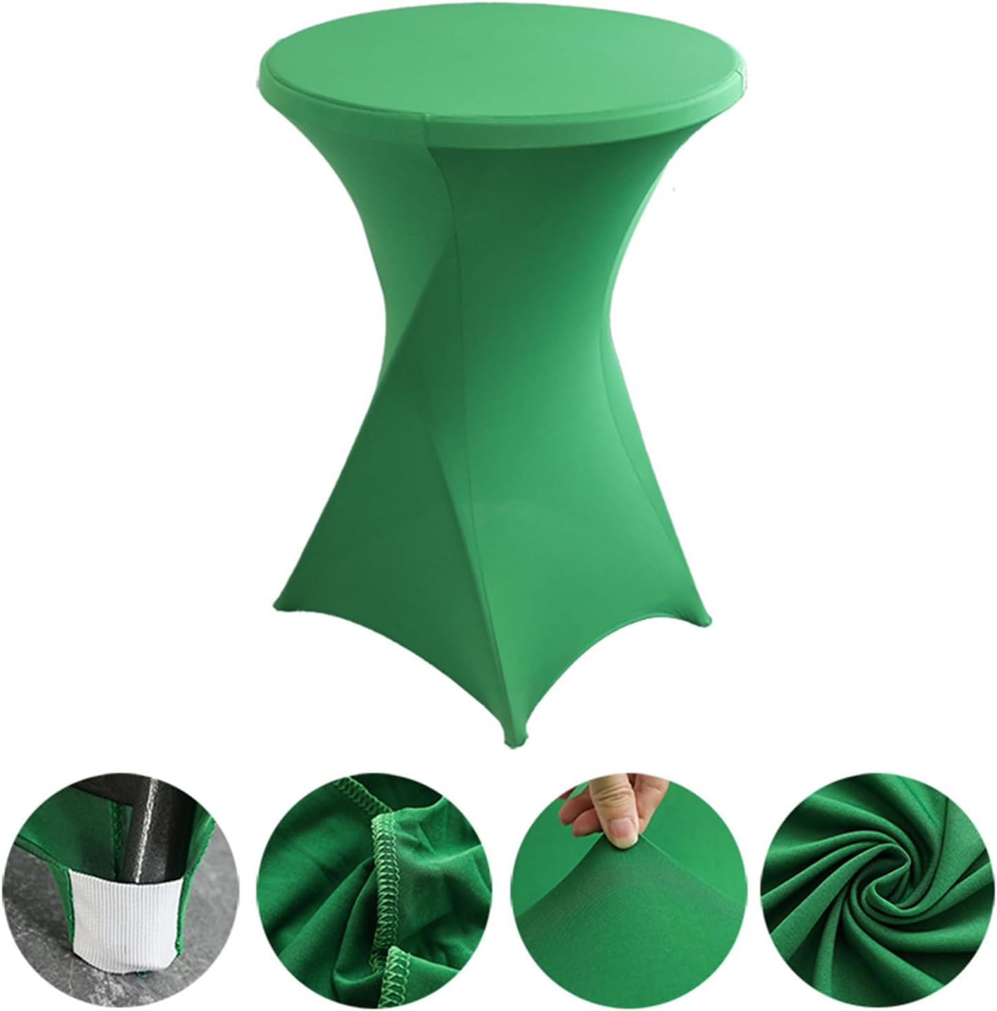 Rakila 2 Pack Spandex Cocktail Table Covers