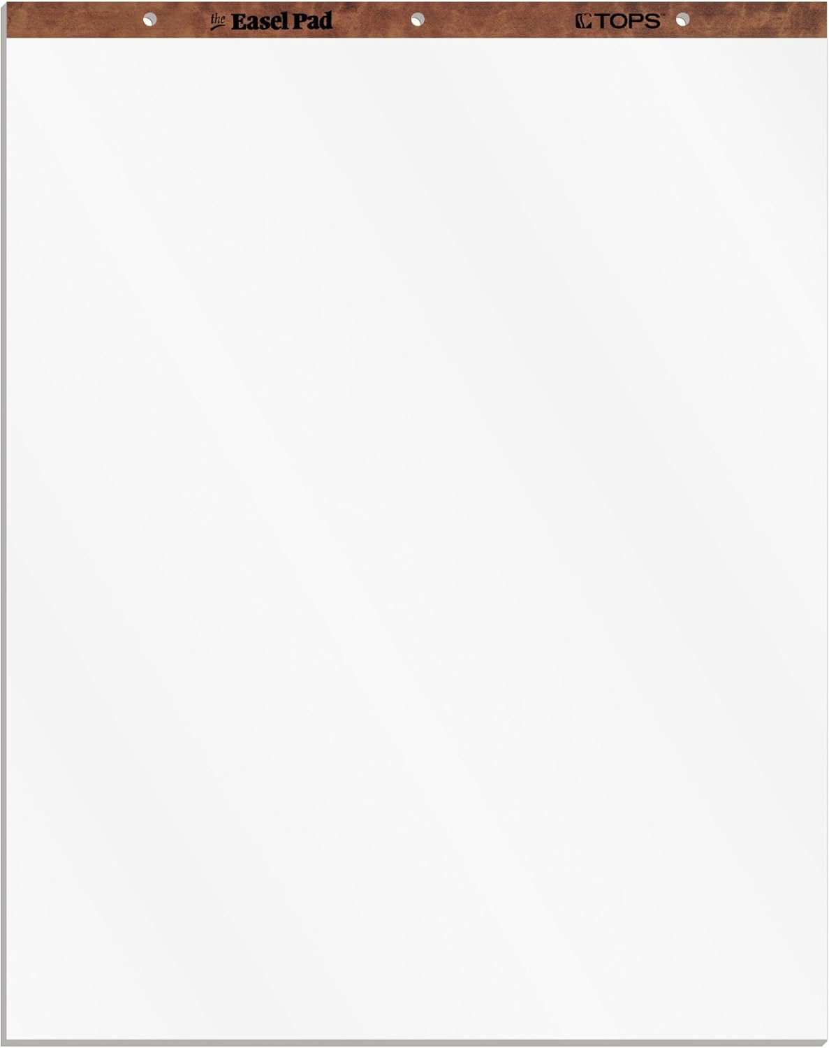 TOPS Easel Pad 2 Pack 100 Pages Bright White 3 Hole Punched