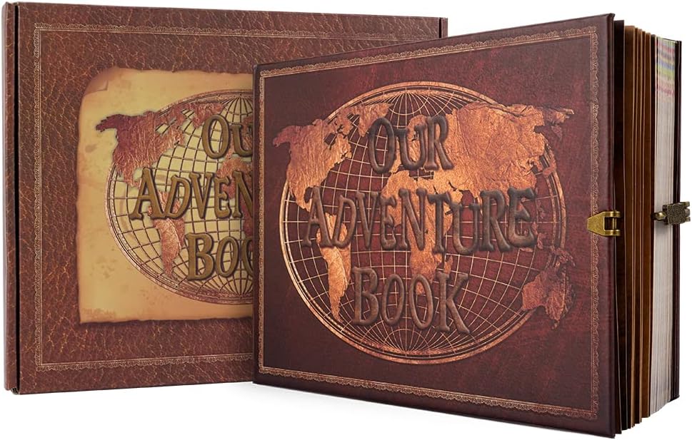 JIMBON Adventure Book Scrapbook 180 Pages Photo Album