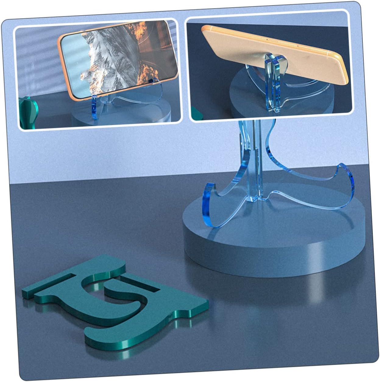 3pcs Cell Phone Easel Mold Silicone DIY Holder Stand