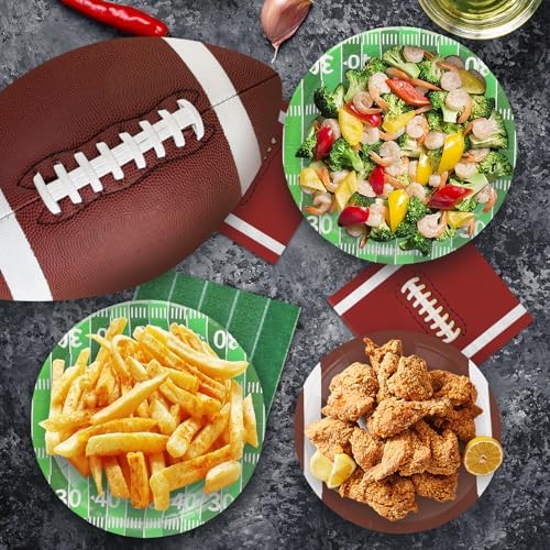 99 Pcs Football Party Supplies Kit for 24 Guests