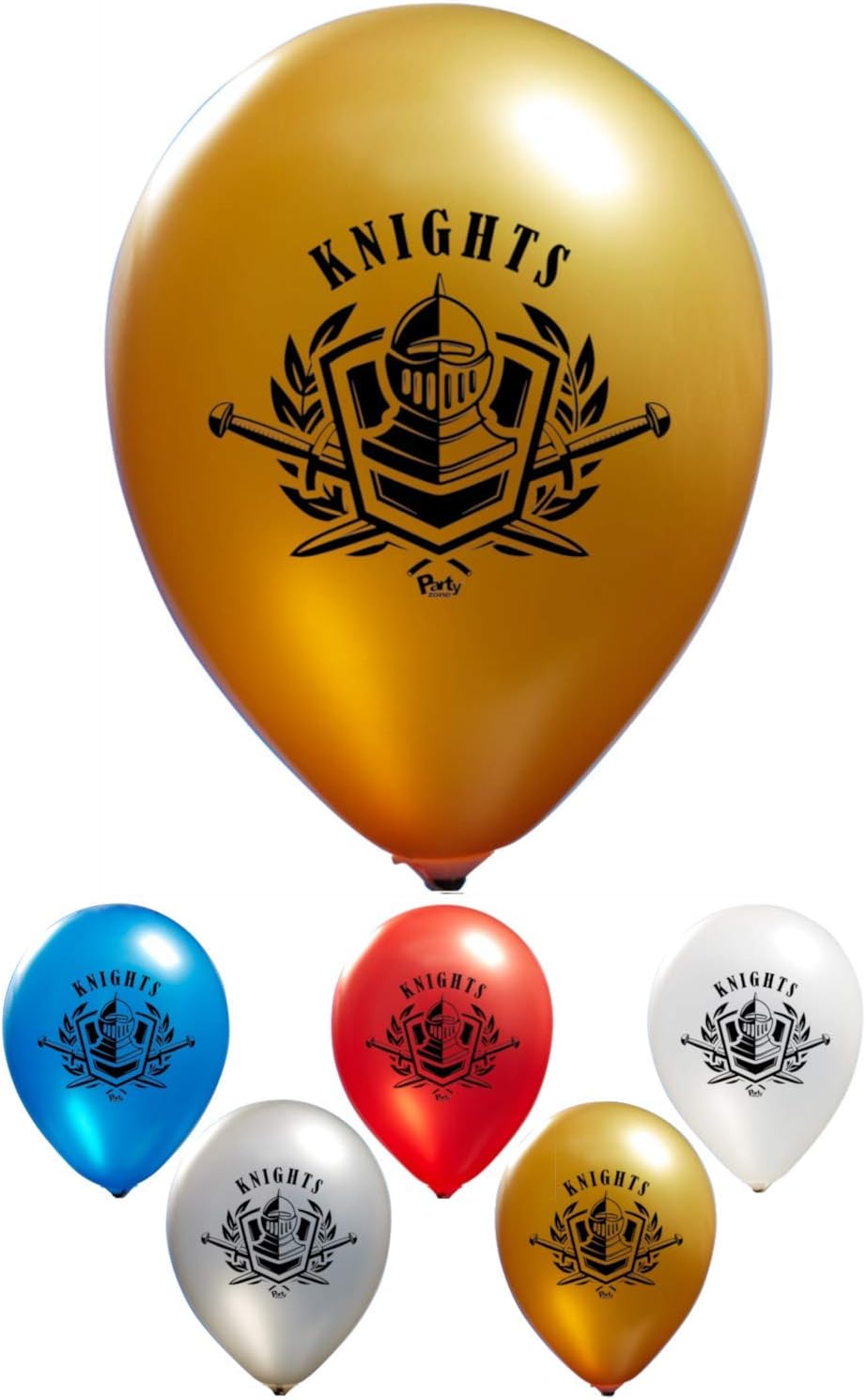 Knights Balloons 12 Inch Latex 2 Sided 16 Piece