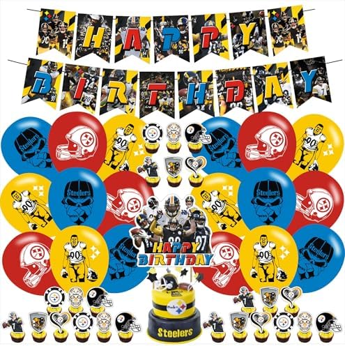 Steelers Pittsburgh Football Party Decor Set