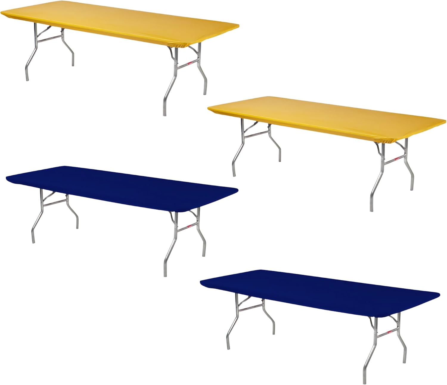 Kwik-Covers Rectangular Table Covers 6 or 8 Bundle of 4 1