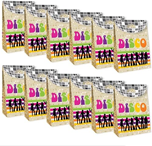 Big Dot of Happiness 70s Disco Party Favor Bag Set of 12