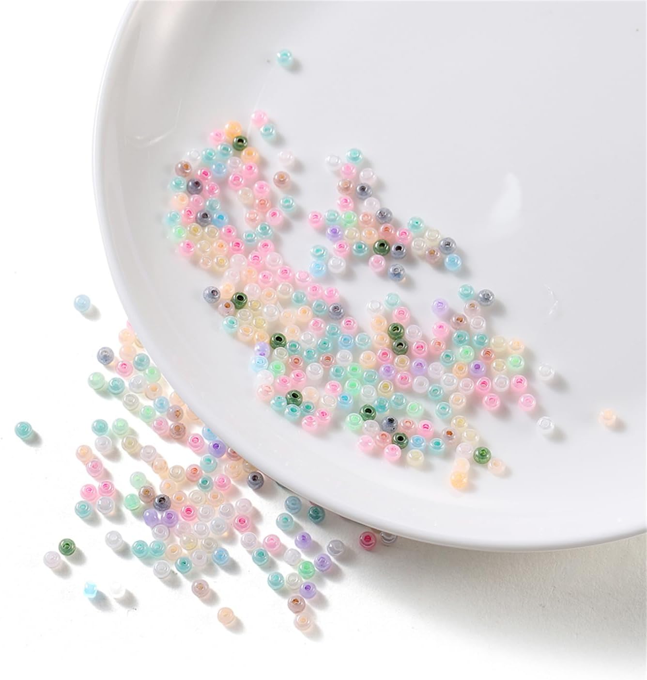 500 Pcs 3mm Glass Seed Beads for Jewelry Making