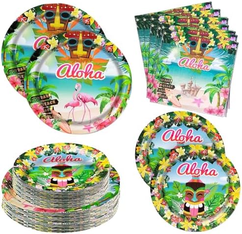 180PCS Hawaiian Aloha Party Set for 60 Guests
