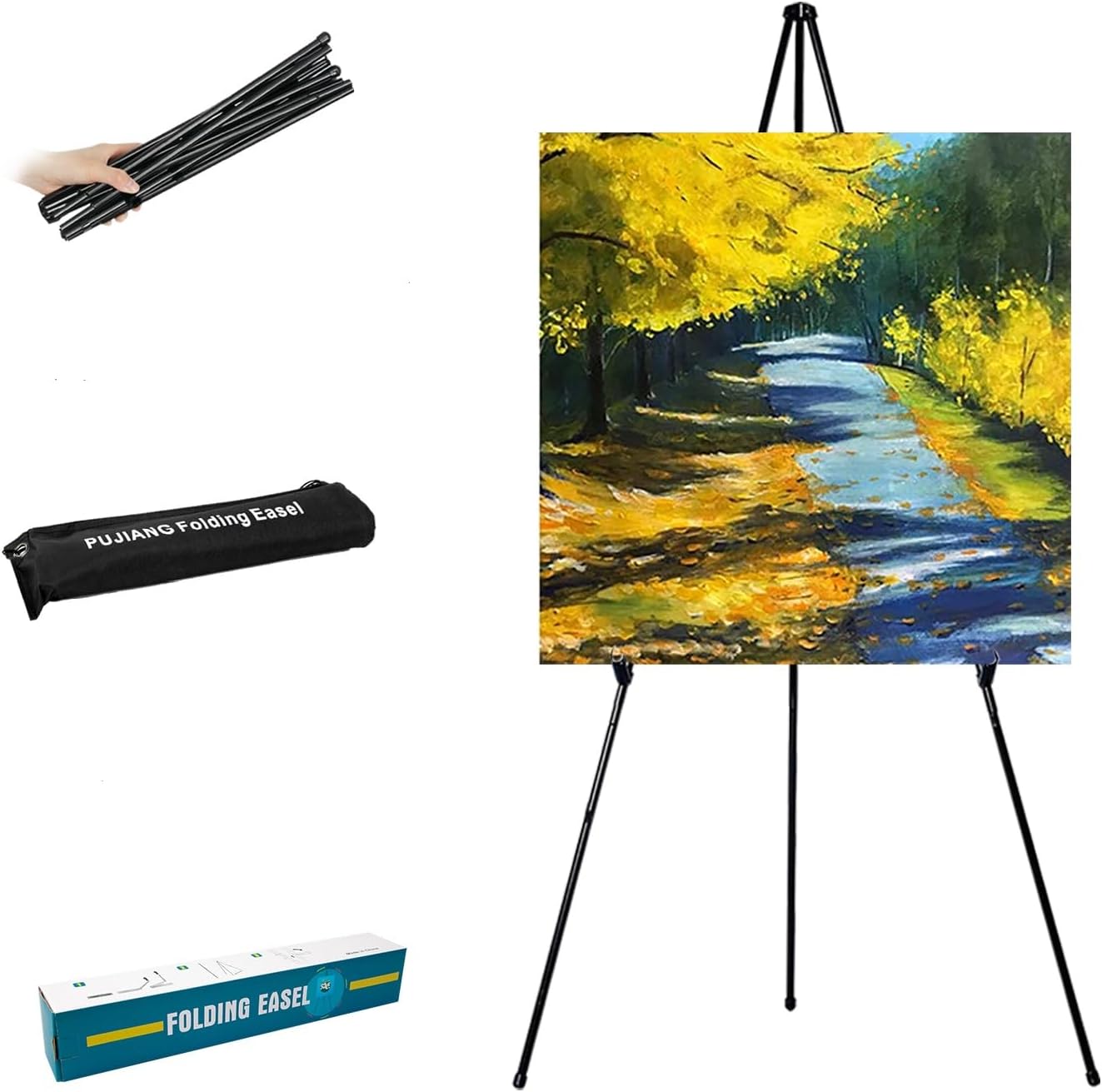 PUJIANG 63 Folding Easel Stand with Case