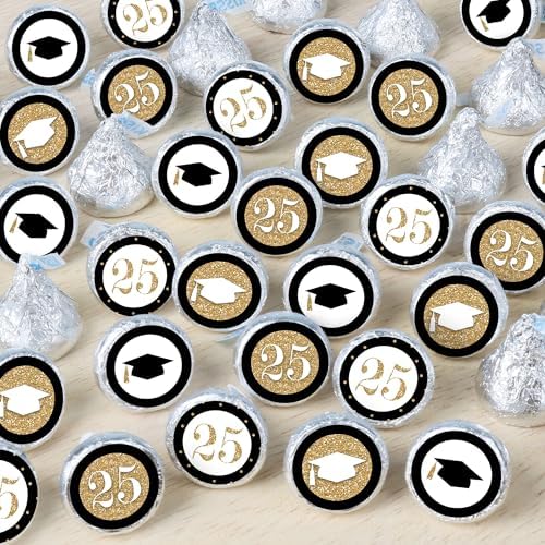 Big Dot of Happiness Gold Tassel Stickers 2025 Graduation Party