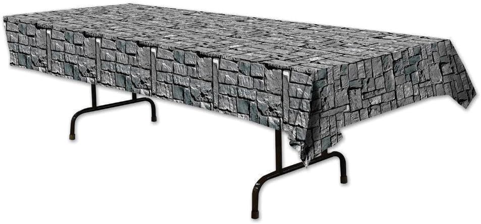 Beistle Stone Wall Tablecover Pack of 6 1