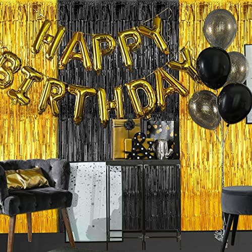 Tegeme Black Carpet Runner Aisle 26x30ft with Tape and Curtains
