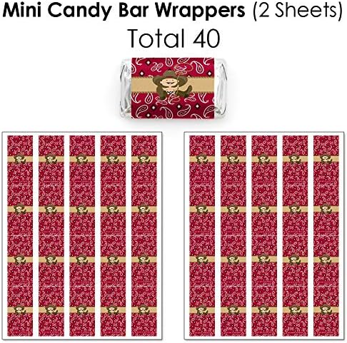 Big Dot of Happiness Little Cowboy Candy Favor Kit 304 Pieces