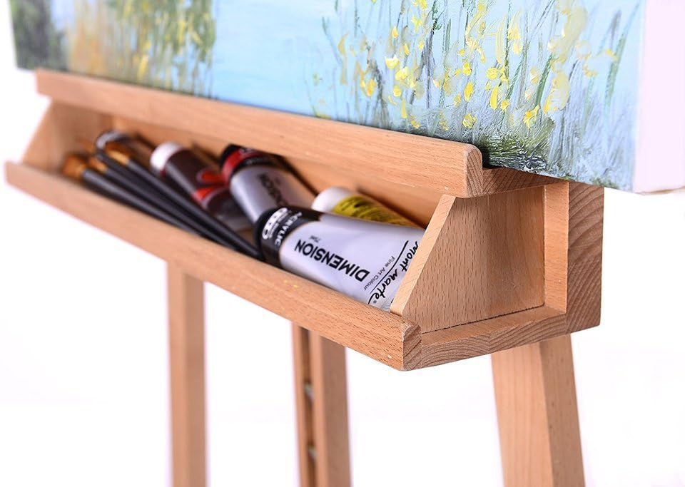 Mont Marte Floor Easel with Tilt Bech Wood