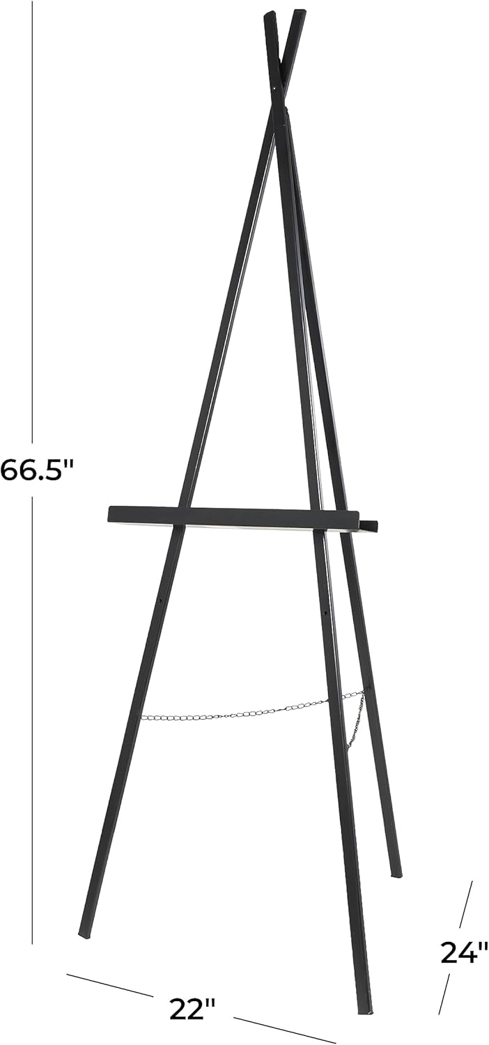Deco 79 Black Floor Easel 22x24x67