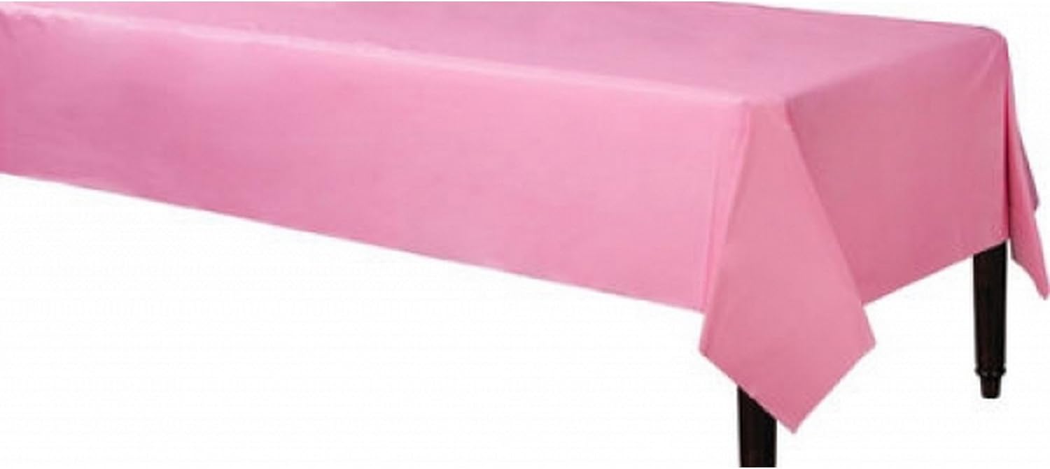 Amscan 3-Ply Paper Silver Table Cover 54x108