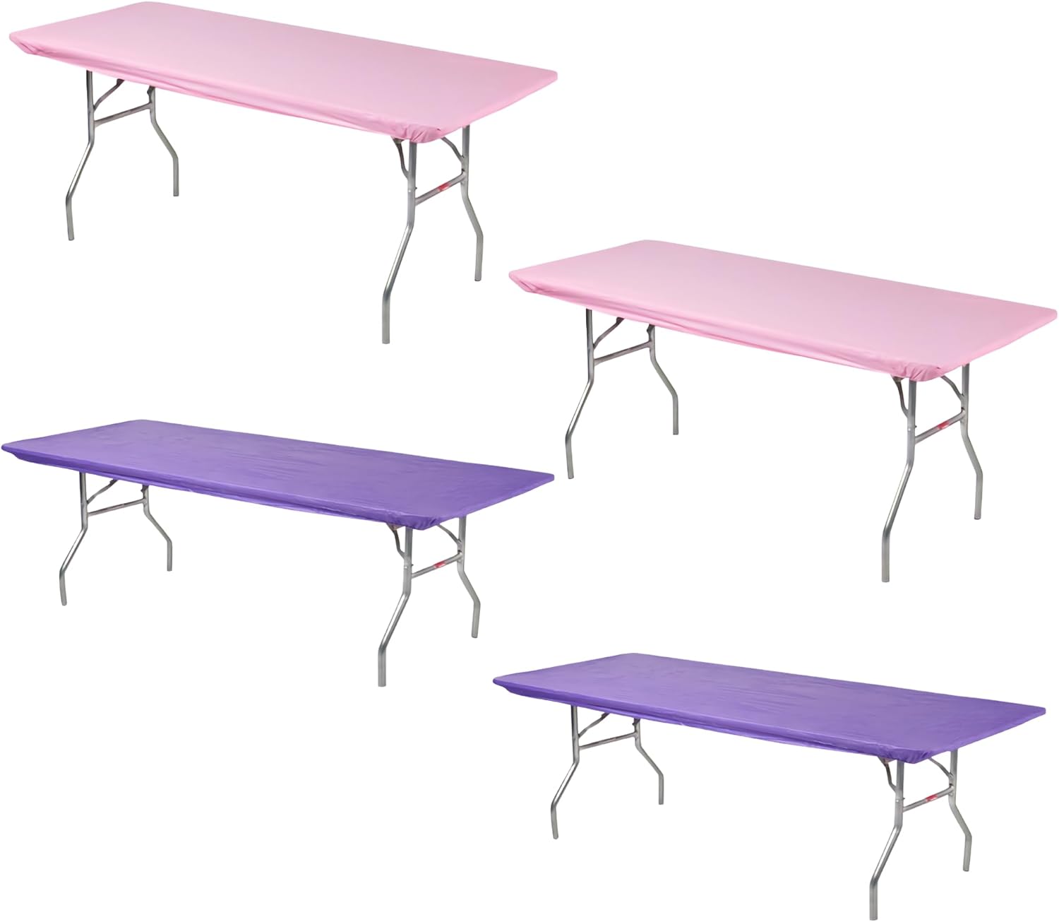 Kwik-Covers Rectangular Table Covers 8 x 30 Bundle of 4