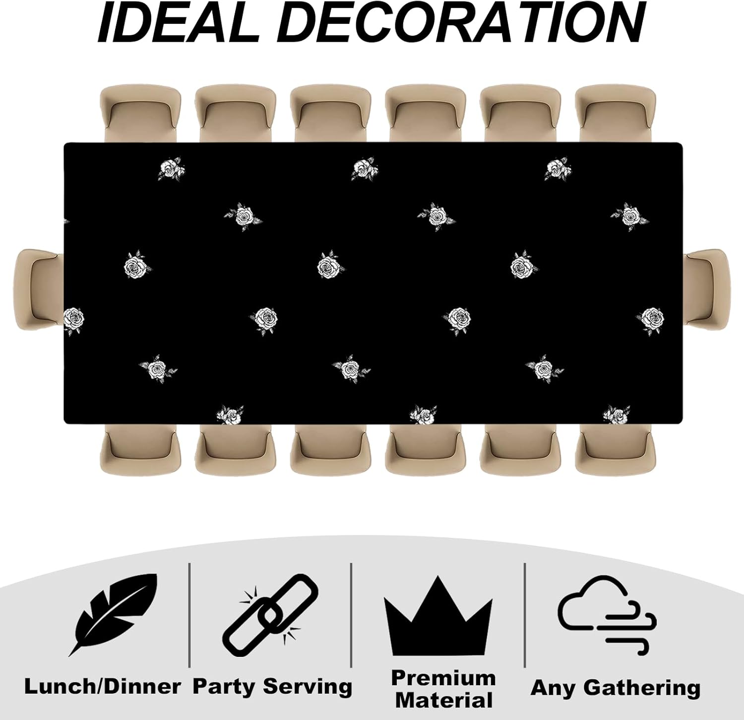 3 Pcs Death to My 20s Tablecloth Decorations