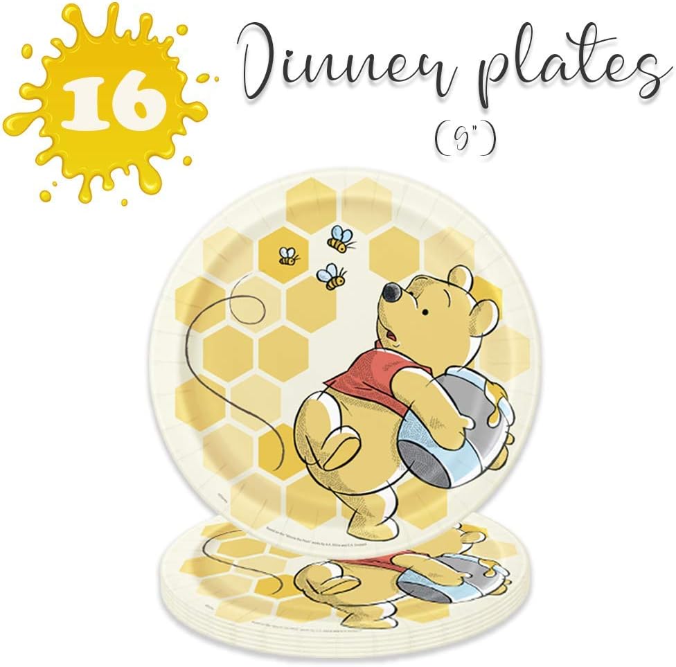 Winnie The Pooh Birthday Party Pack for 16 Guests