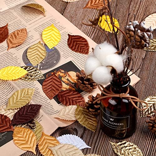 WILLBOND 150 Piece Fabric Leaves for Crafts and Decorations