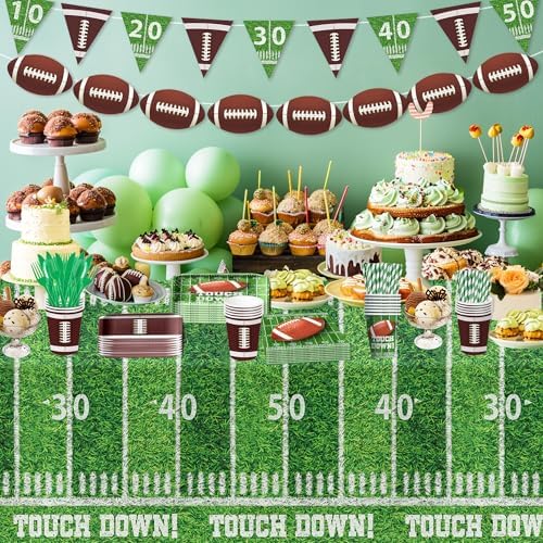 Aribra Football Party Decorations Set for 24 Guests
