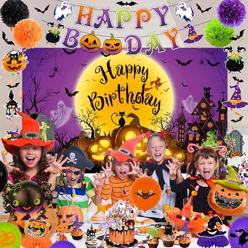 Trgowaul Halloween Birthday Party Decor Set 50pcs