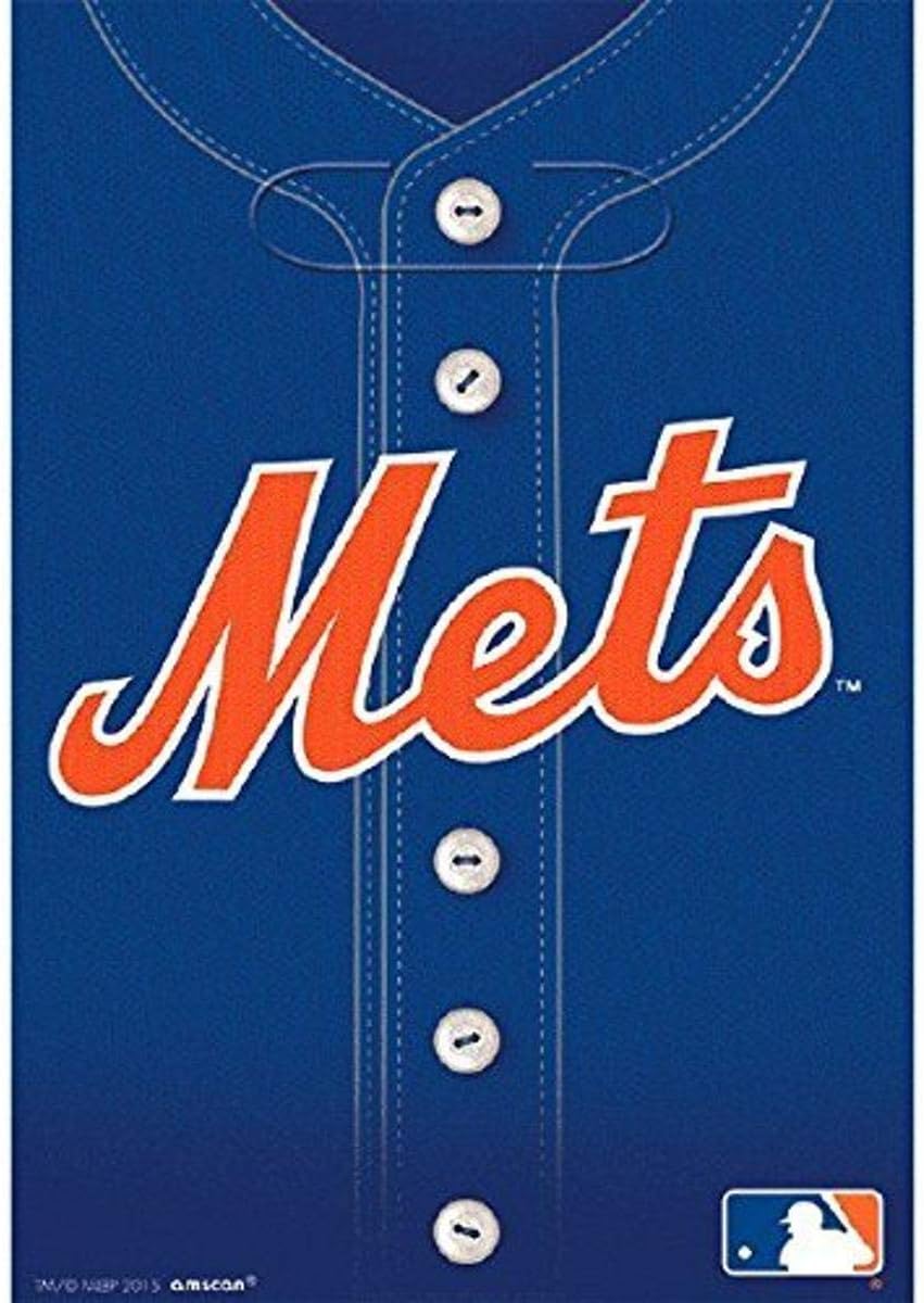 New York Mets Party Loot Bags - 9x65 Pack of 8