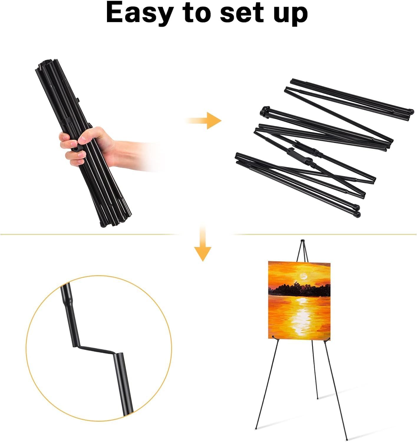 Magicfly 2 Pack Adjustable Easel Stand for Display