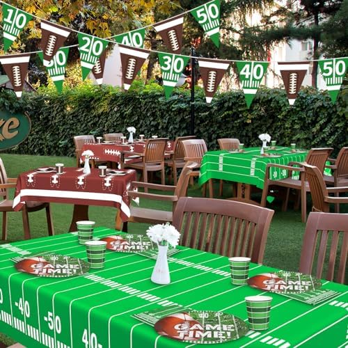 QIKSION Football Party Decorations Kit for 24 Guests