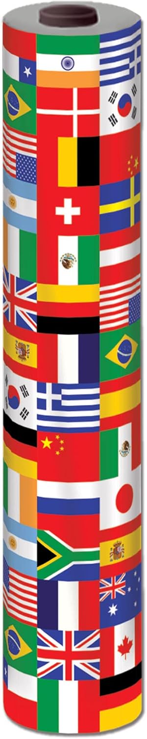 Beistle 40 x 100 Multicolor Flag Table Roll