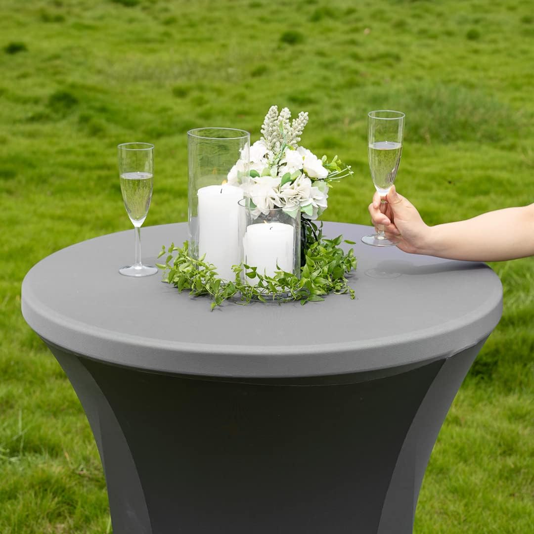 Restaurantware Round Table Cover 32x43 Inch Spandex and Polyester