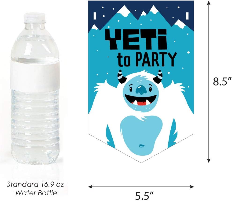 Yeti to Party Bunting Banner - Abominable Snowman Party Decor