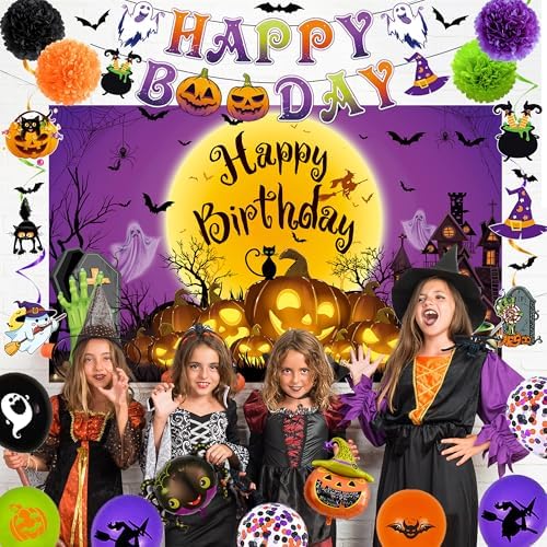Trgowaul Halloween Birthday Party Decor Set 50pcs