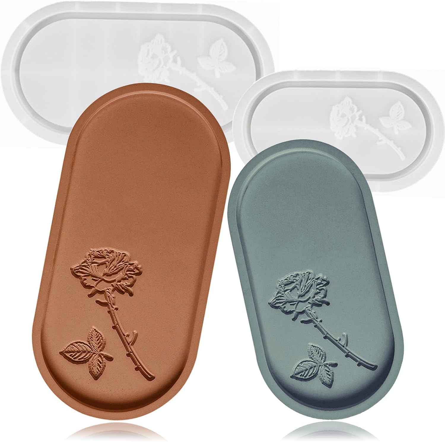 Wehous Oval Resin Casting Molds for DIY Crafts