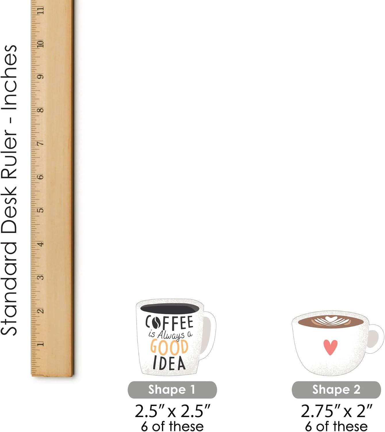 But First Coffee Shaped Cut Outs 24 Count