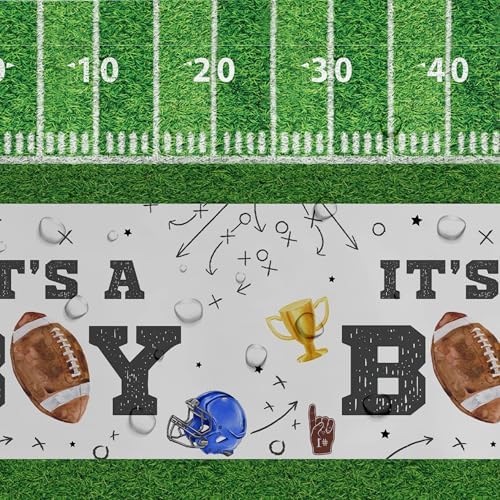 Football Baby Shower Tablecloth Set - 3Pack 86x55in