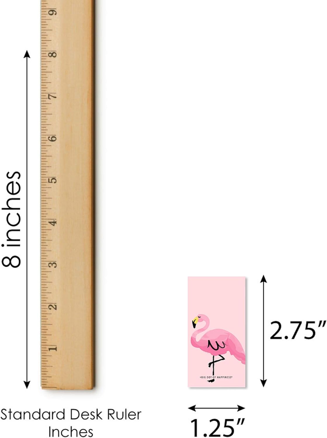 Big Dot of Happiness Pink Flamingo Mini Candy Bar Wrappers 40 Count