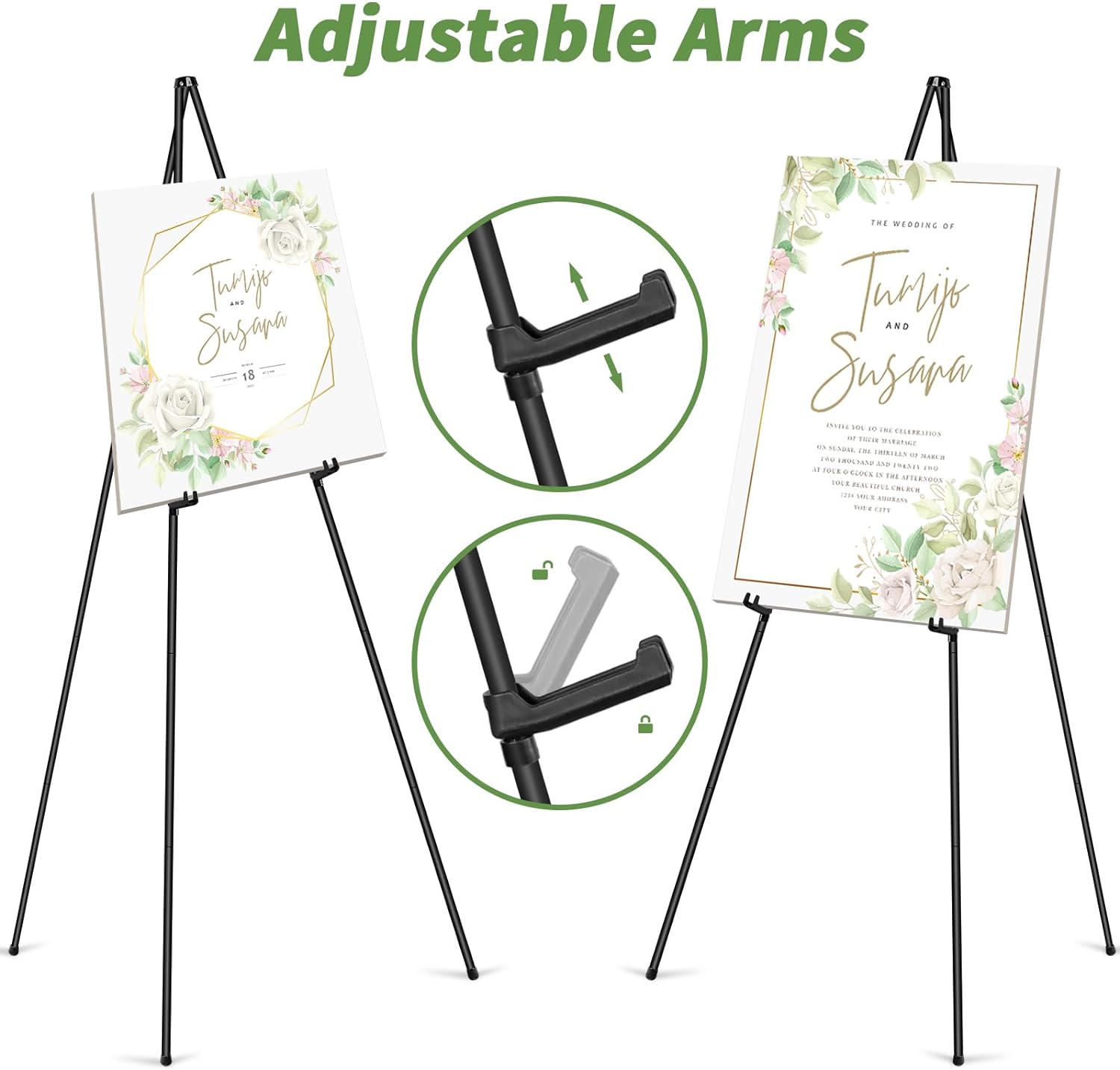 PUJIANG 63 Folding Easel Stand with Case