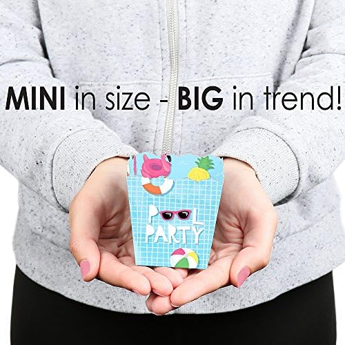 Big Dot of Happiness Pool Party Candy Boxes Set of 12