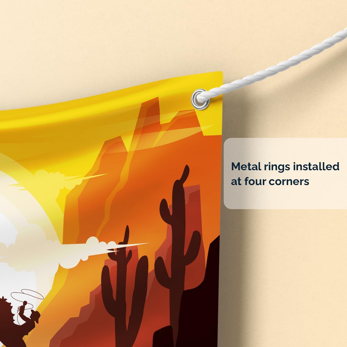 Western Cowboy Party Decorations Kit with Backdrop and Props