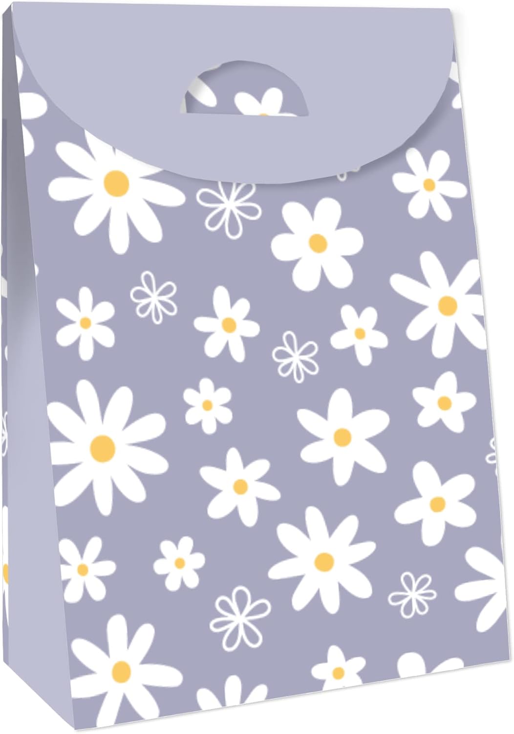 Purple Daisy Flowers Party Favor Bags Set of 12
