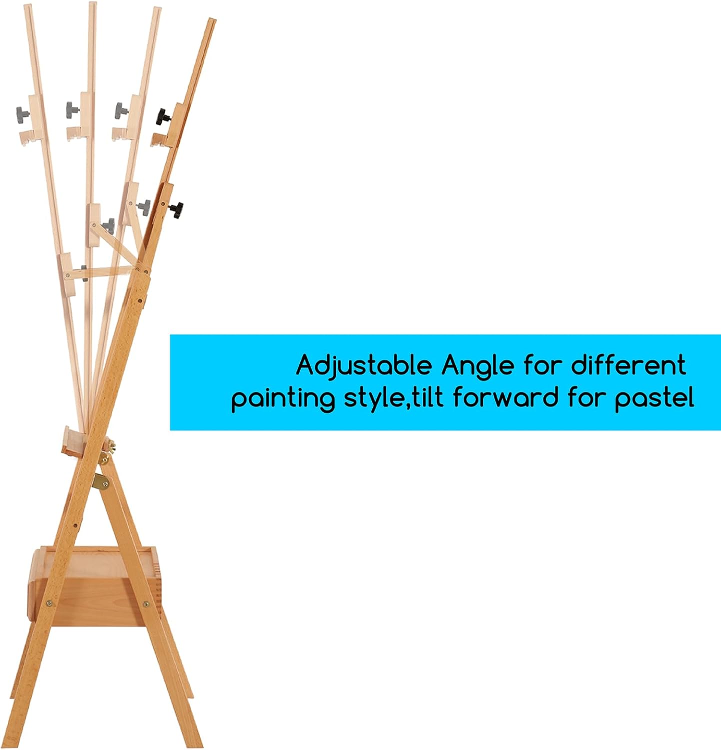 MEEDEN Adjustable Easel with Storage Drawer for Artists