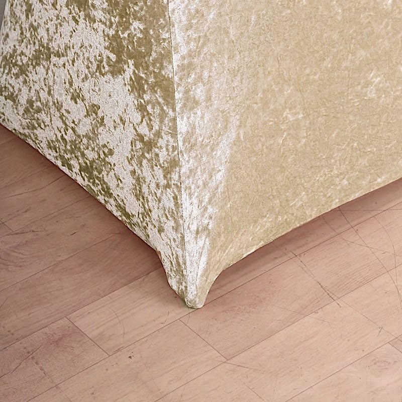Balsa Circle Velvet Cocktail Table Cover