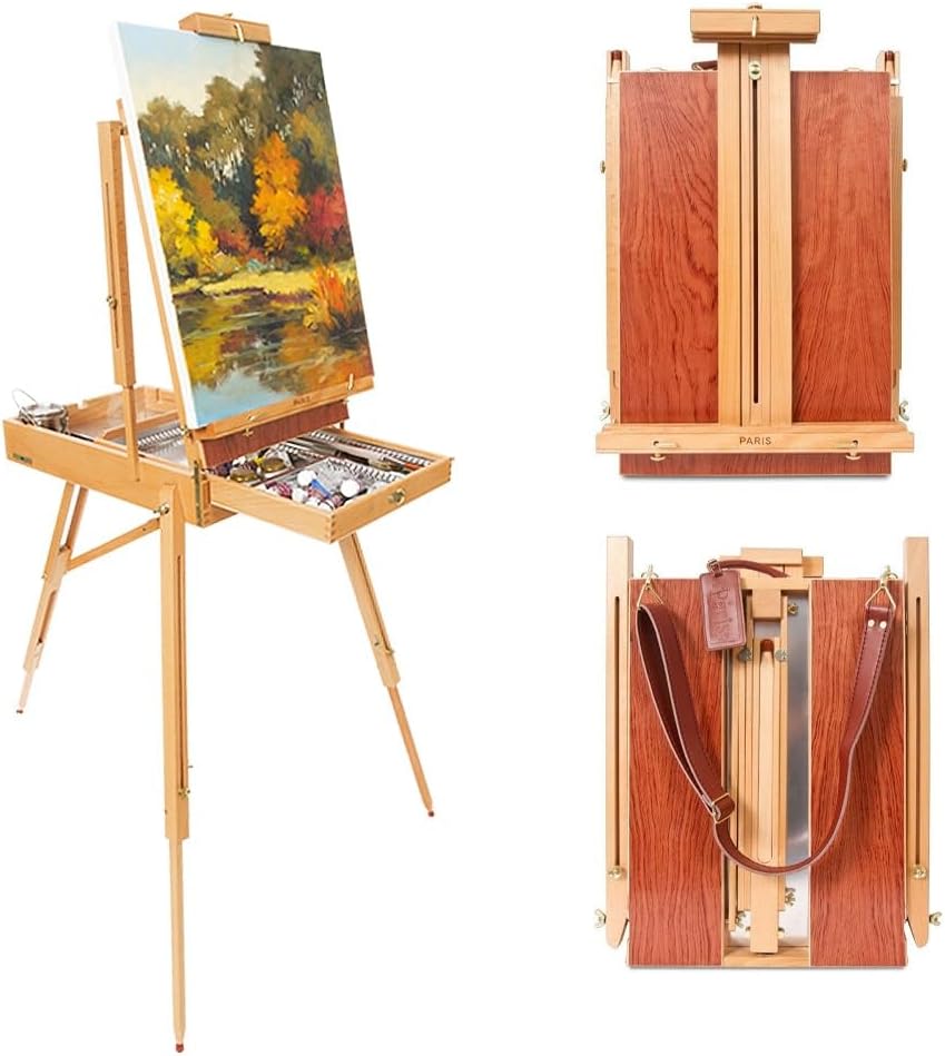 Creative Mark Paris Deluxe French Easel with Built-in Drawer and Palette
