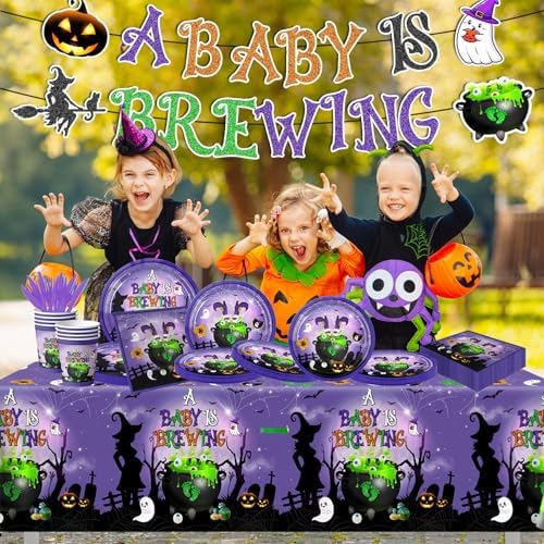 Halloween Baby Shower Decorations - 142pcs Party Set