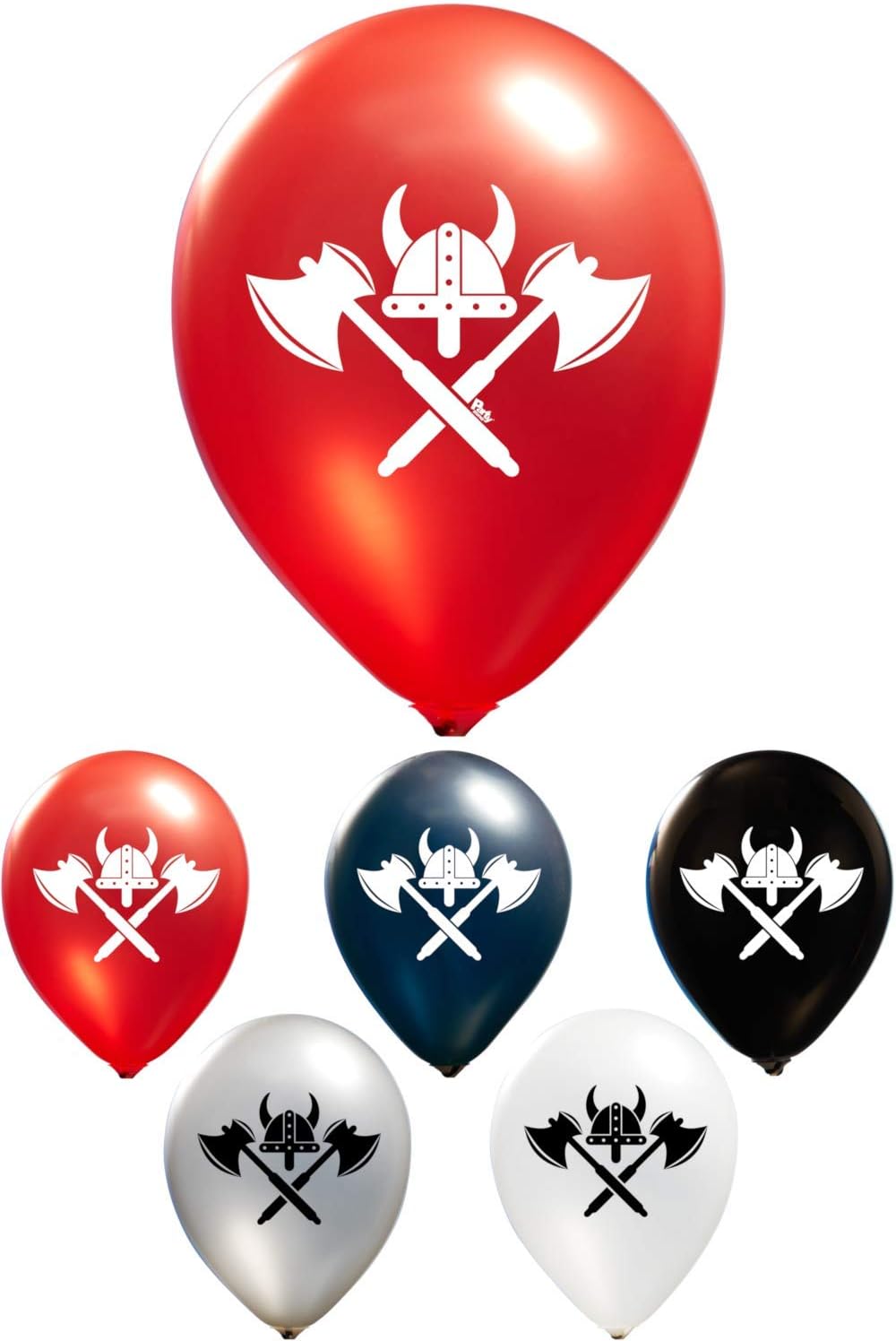 Viking Helmet and Axes Balloons 16 Piece 12 Inch