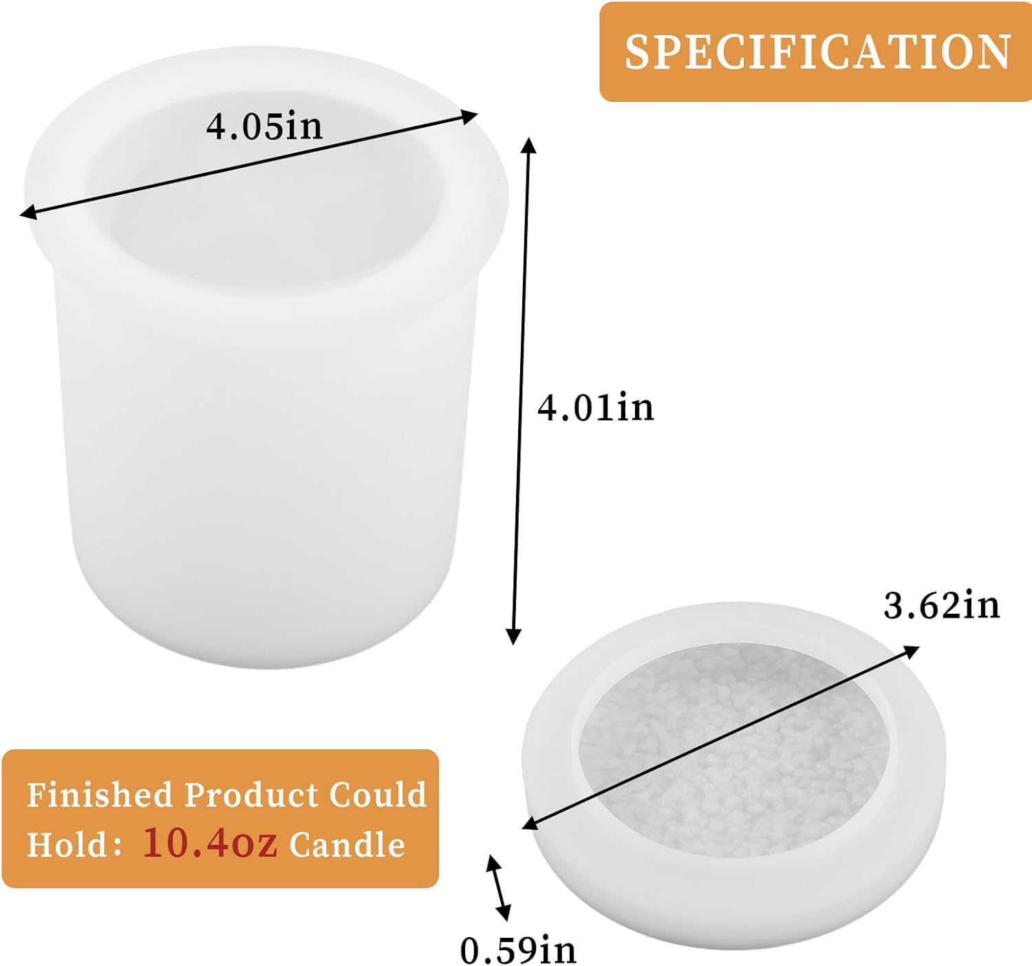 Wehous Jar Resin Mold with Lid for DIY Projects