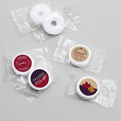 Friendsgiving Candy Sticker Favors 108 Stickers Sheet