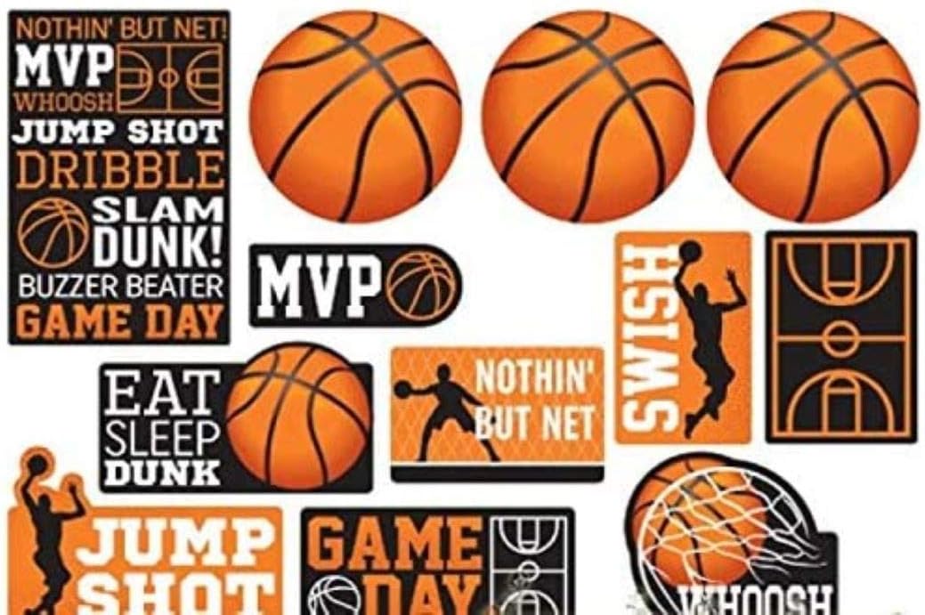 Basketball Value Pack Cutouts - 12 Pcs