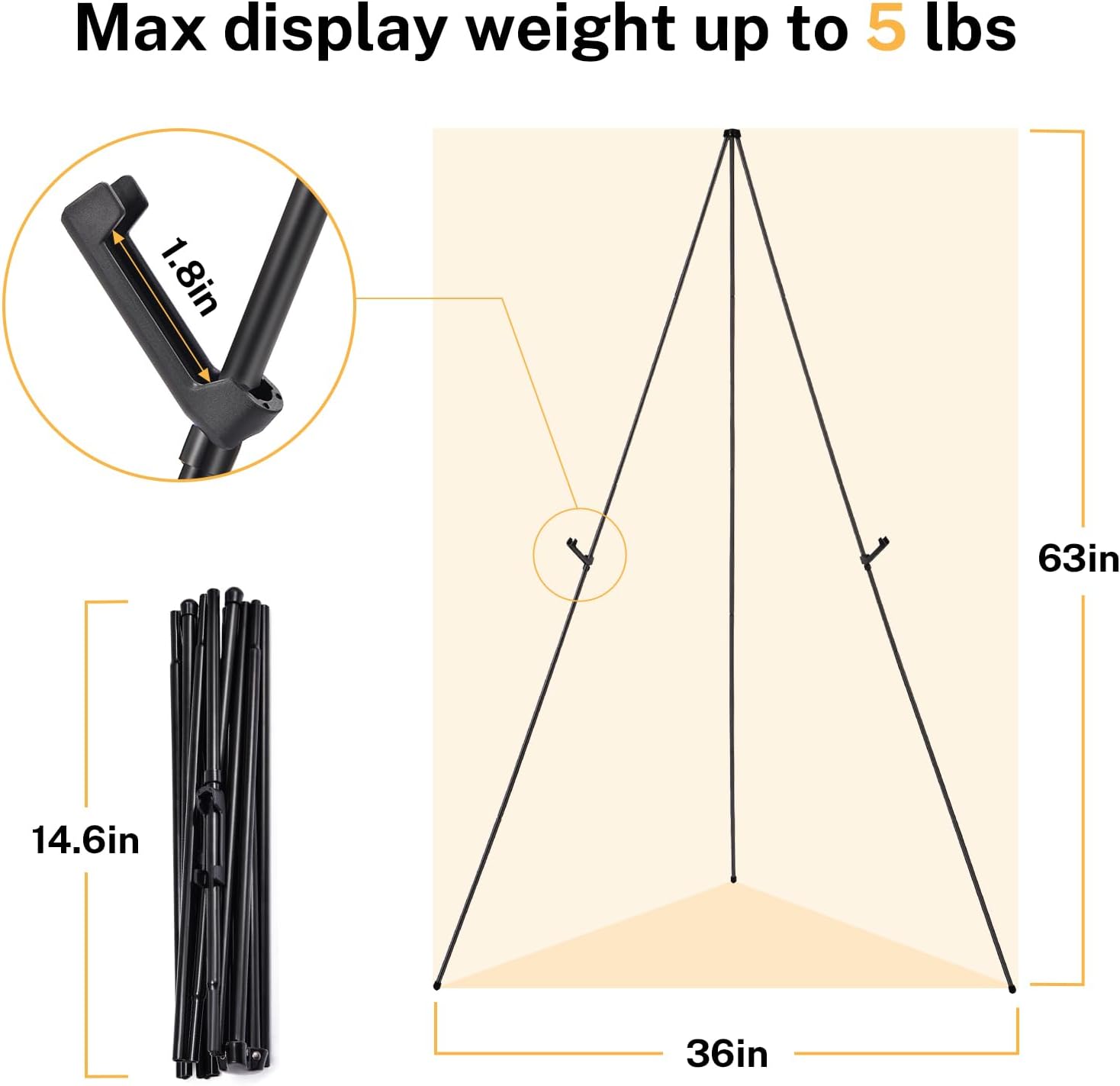 Magicfly 2 Pack Adjustable Easel Stand for Display